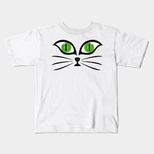 Big Green Eyes Kids T-Shirt